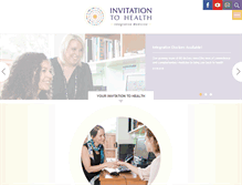 Tablet Screenshot of invitationtohealth.com.au